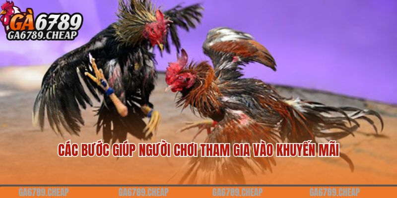 Các bước giúp người chơi tham gia vào khuyến mãi nạp đầu đá gà GA6789